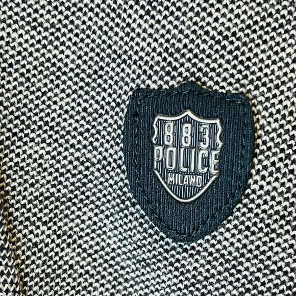 883 Police Milano Tide Hooded Sweatshirt Navy Men's Hoodies Size 6 - Picture 6 of 14